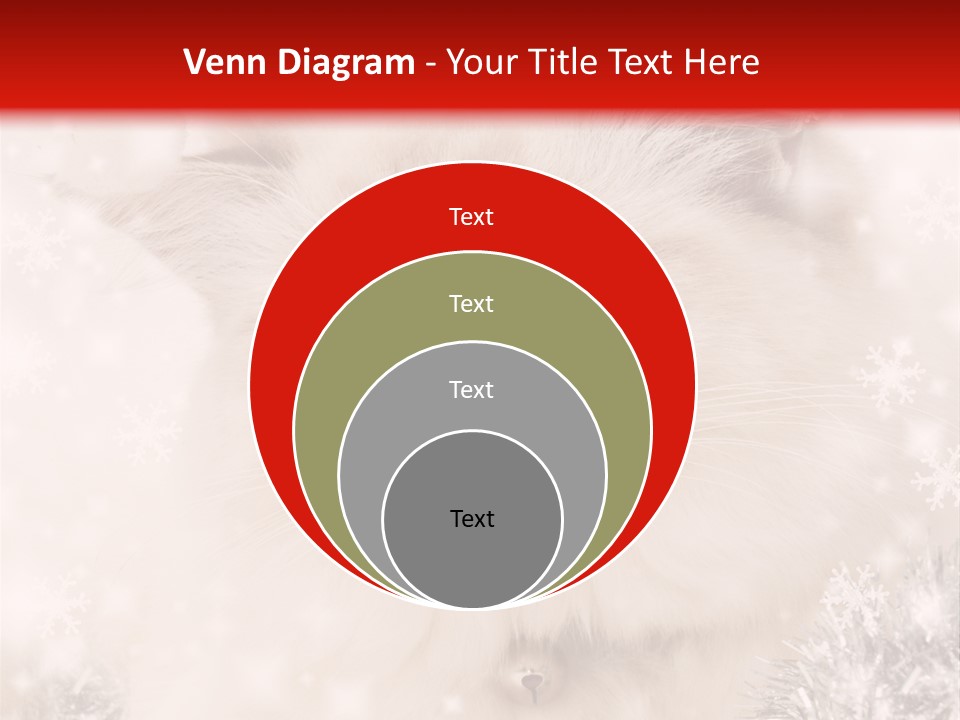 Santa Cat Cute PowerPoint Template