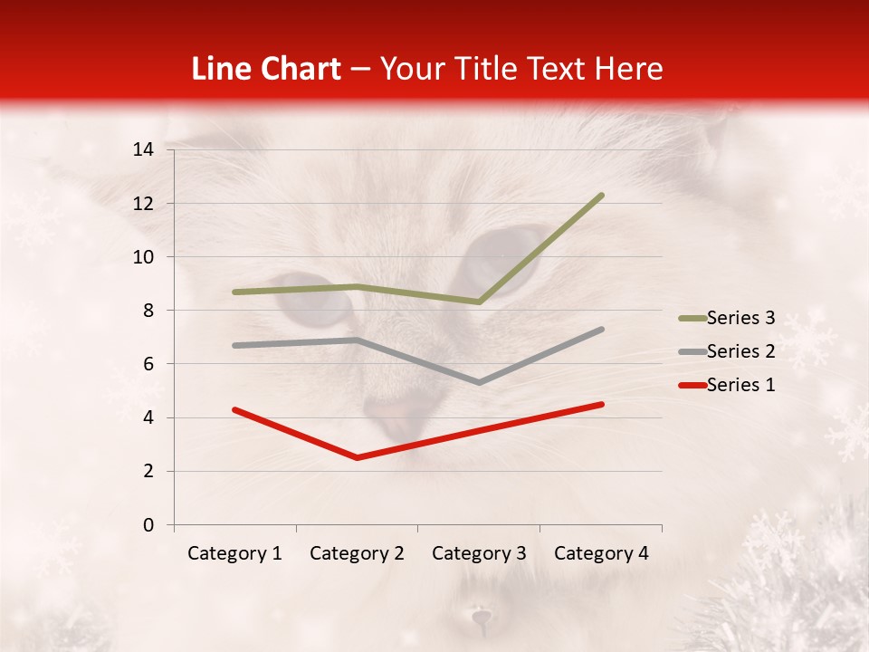 Santa Cat Cute PowerPoint Template
