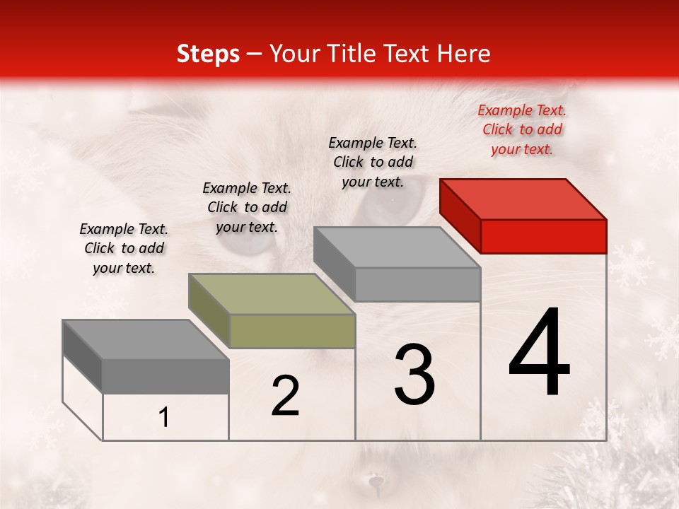 Santa Cat Cute PowerPoint Template