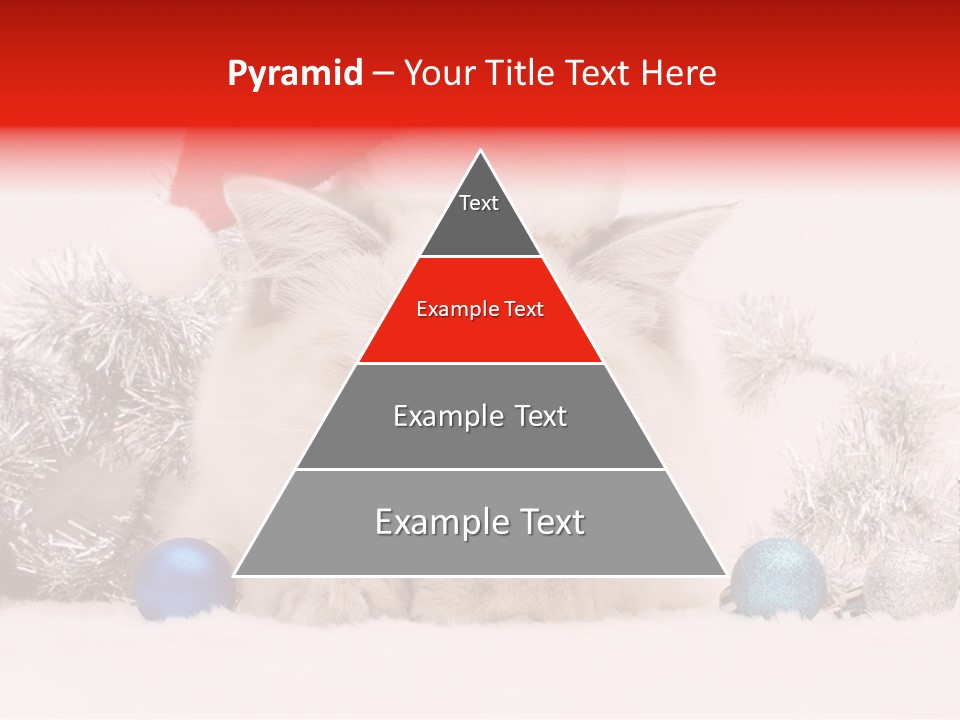 Red Tinsel Pussy PowerPoint Template