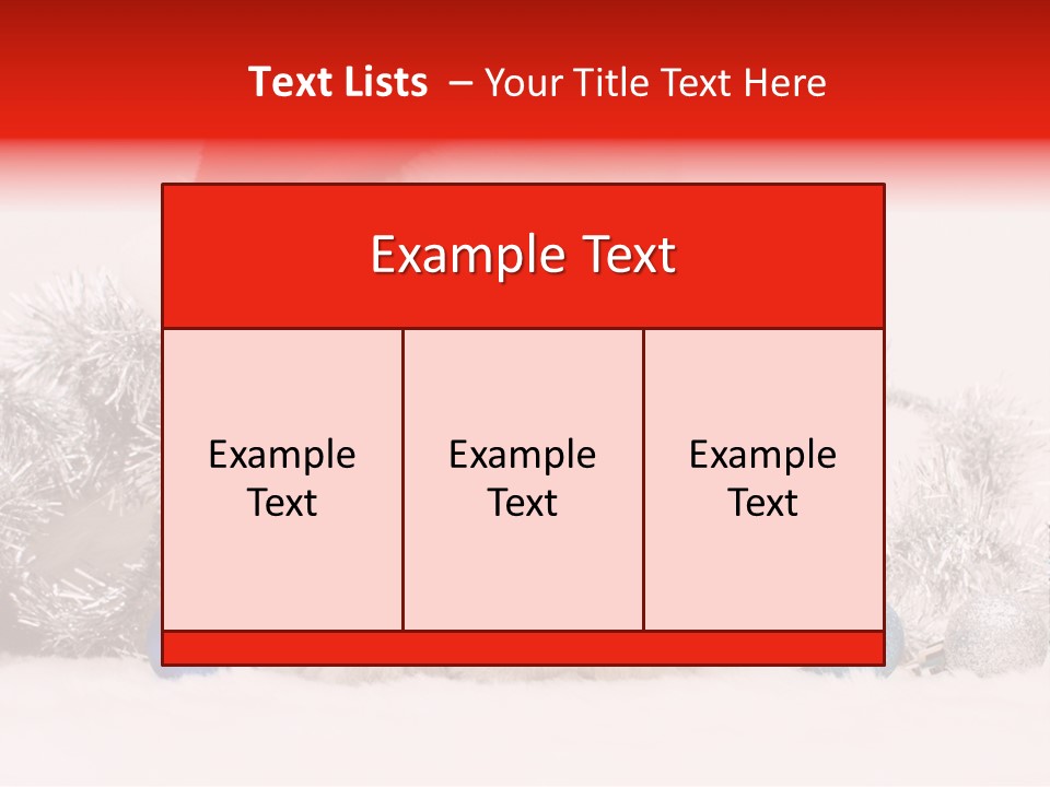 Red Tinsel Pussy PowerPoint Template