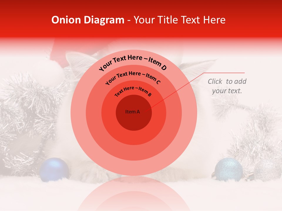 Red Tinsel Pussy PowerPoint Template