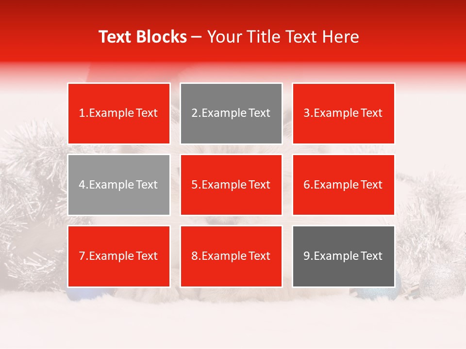 Red Tinsel Pussy PowerPoint Template