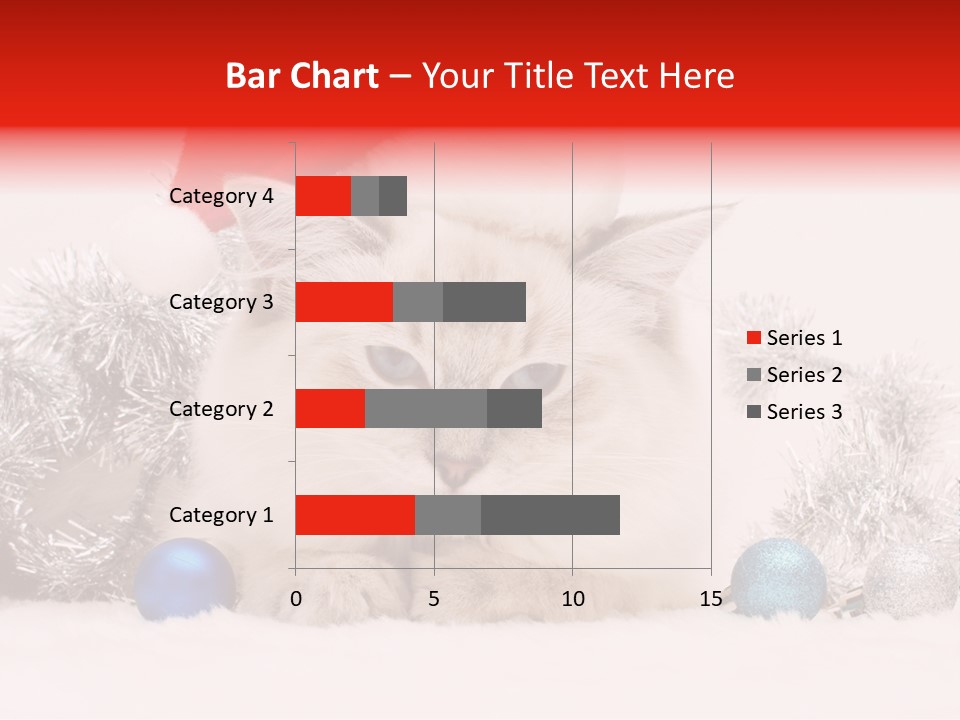 Red Tinsel Pussy PowerPoint Template