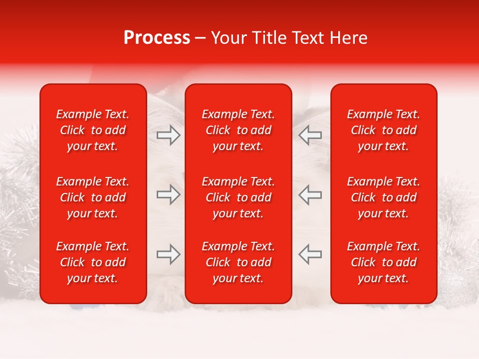 Red Tinsel Pussy PowerPoint Template