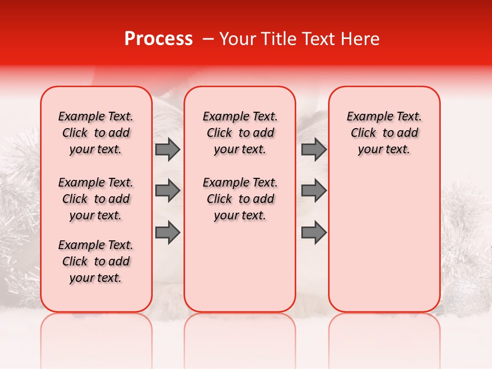 Red Tinsel Pussy PowerPoint Template