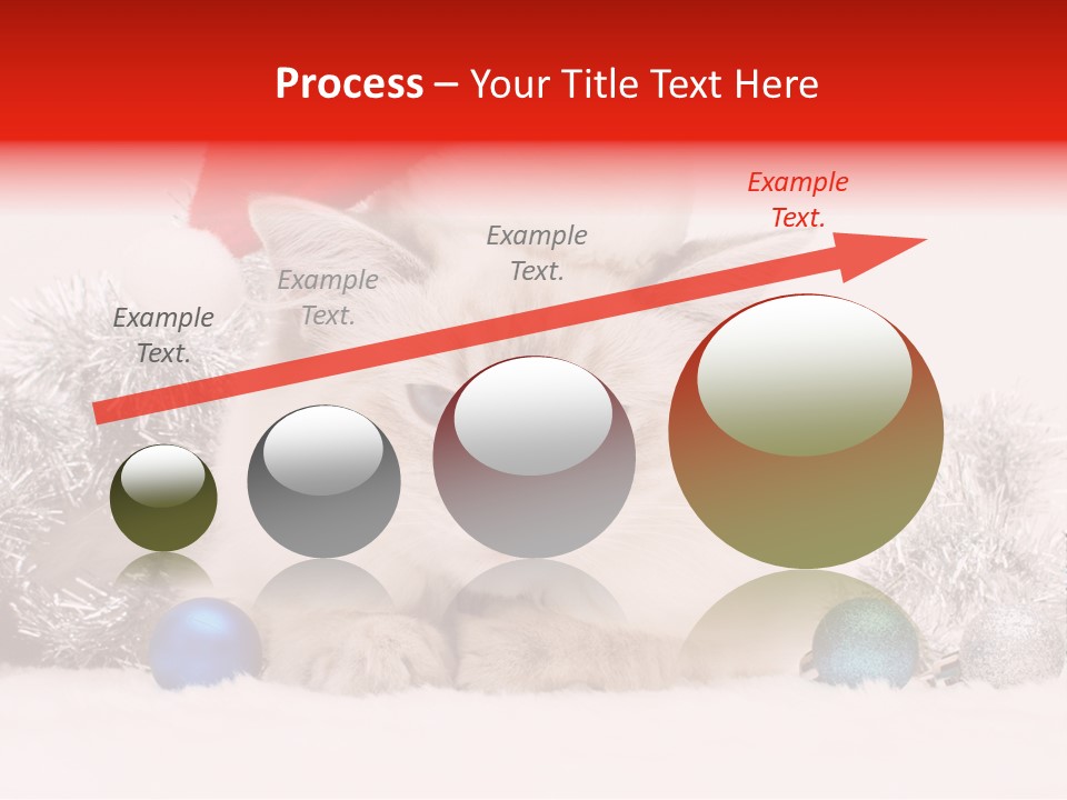 Red Tinsel Pussy PowerPoint Template