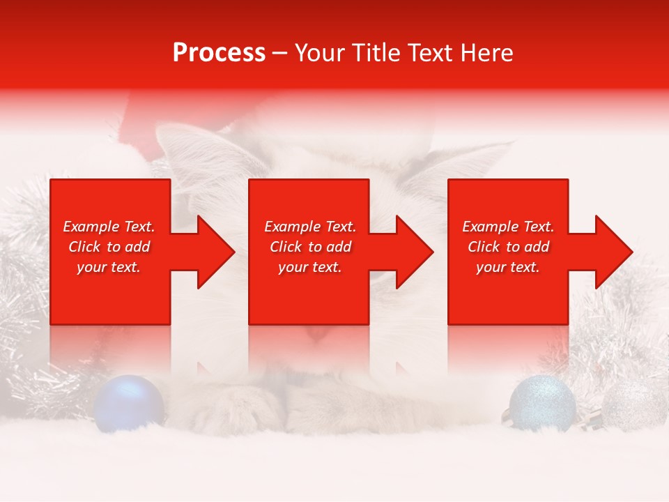 Red Tinsel Pussy PowerPoint Template