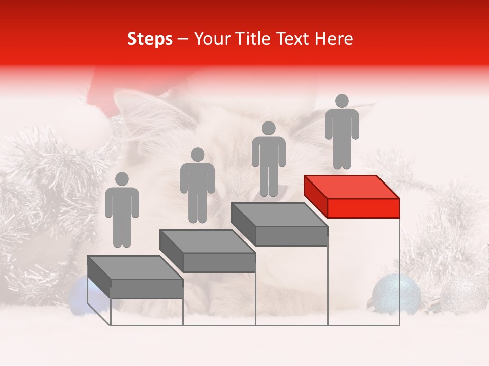 Red Tinsel Pussy PowerPoint Template
