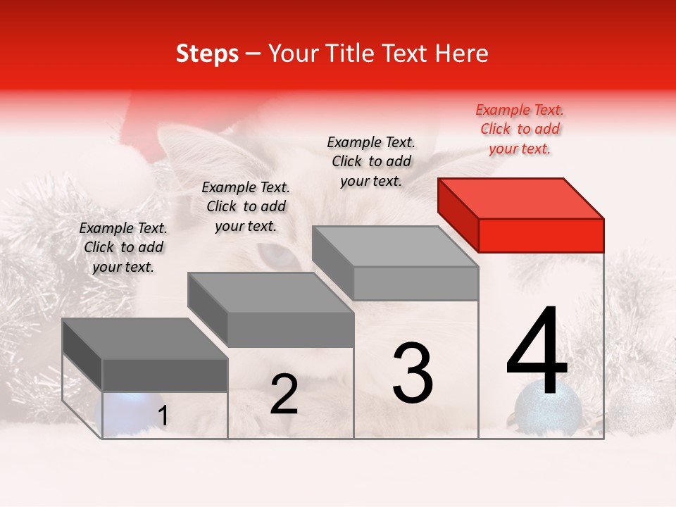 Red Tinsel Pussy PowerPoint Template