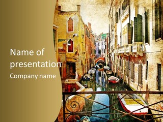 Paint Facade Italy PowerPoint Template