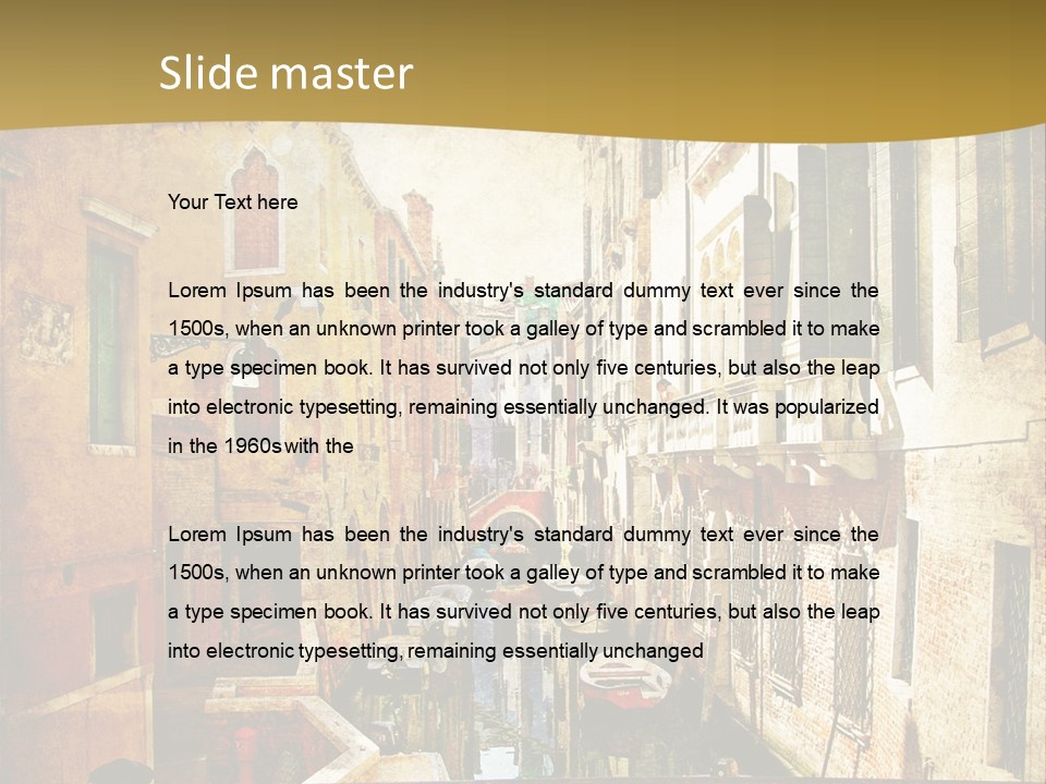 Paint Facade Italy PowerPoint Template