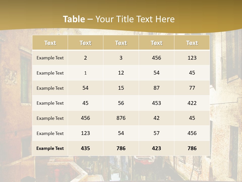 Paint Facade Italy PowerPoint Template