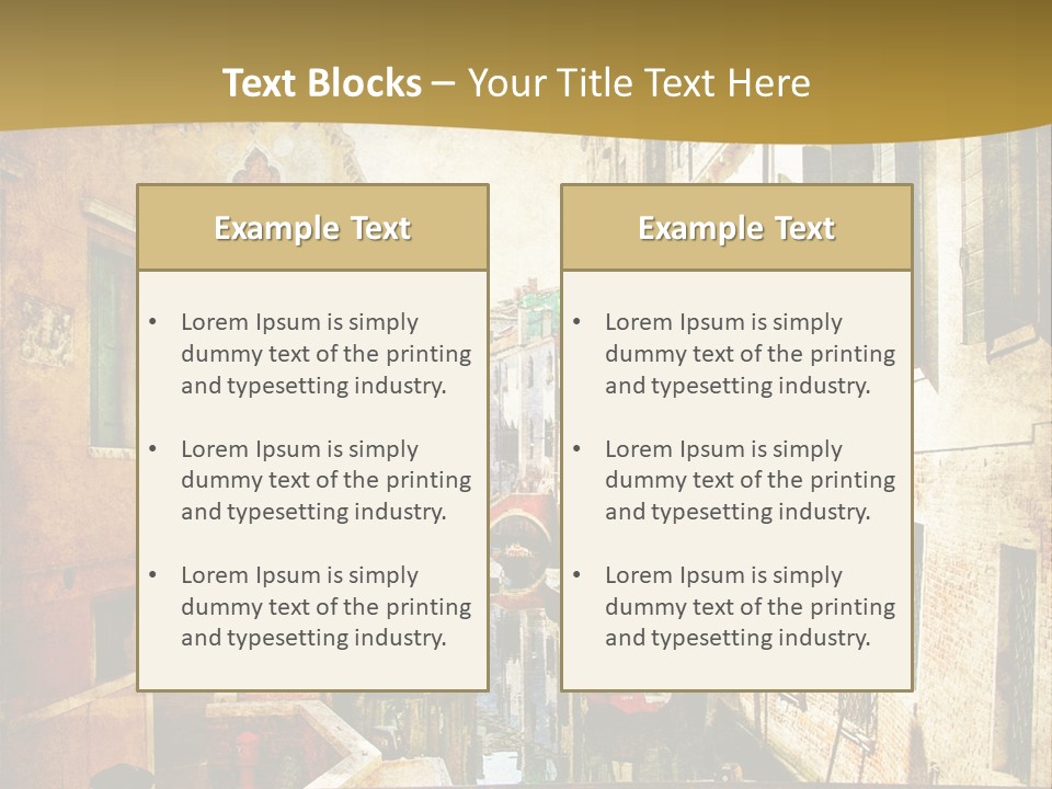 Paint Facade Italy PowerPoint Template