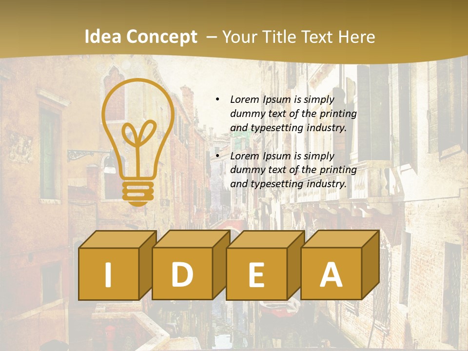 Paint Facade Italy PowerPoint Template