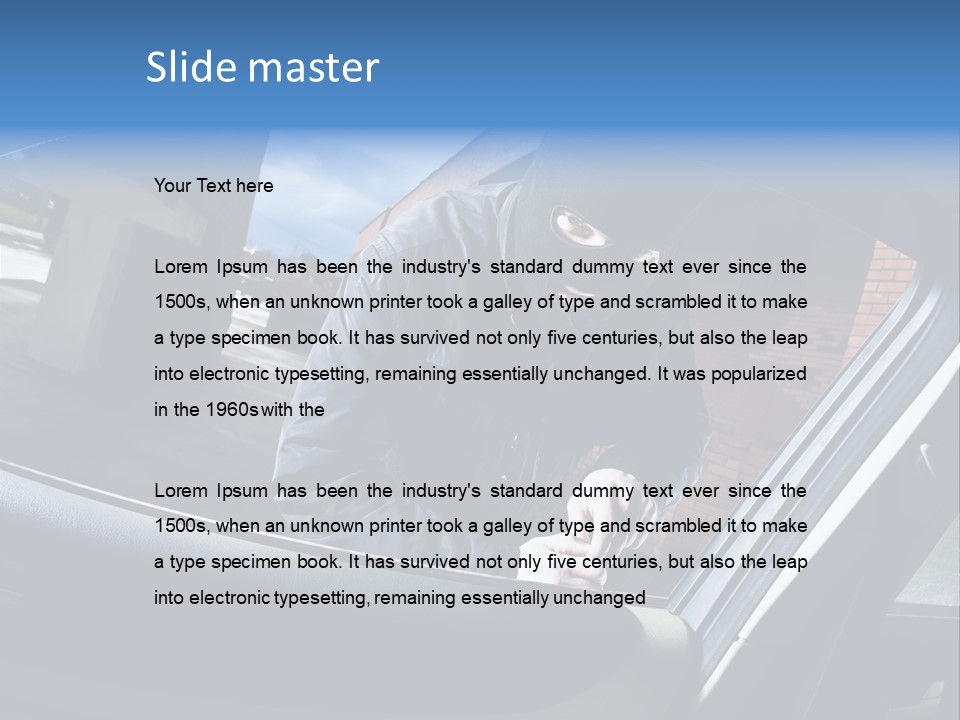 Tool  Burglar PowerPoint Template