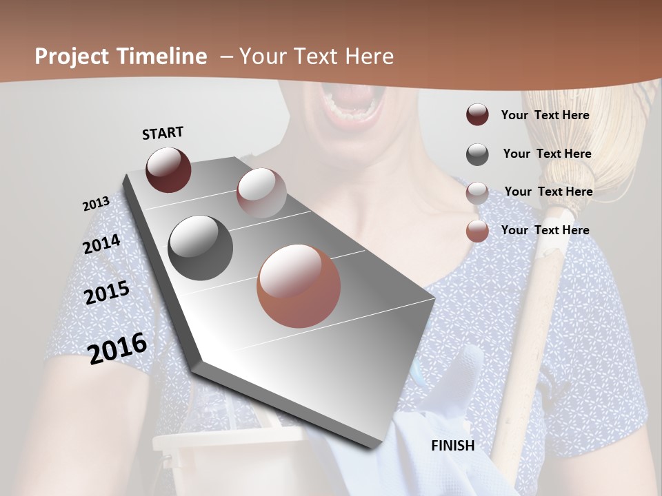 Worker Yell Hired PowerPoint Template
