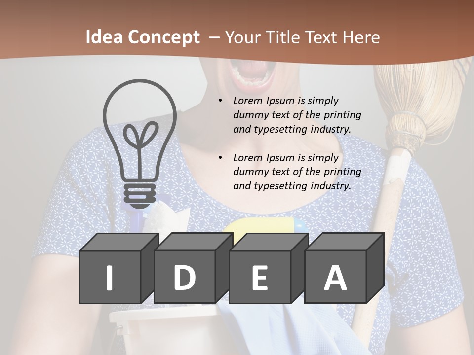 Worker Yell Hired PowerPoint Template