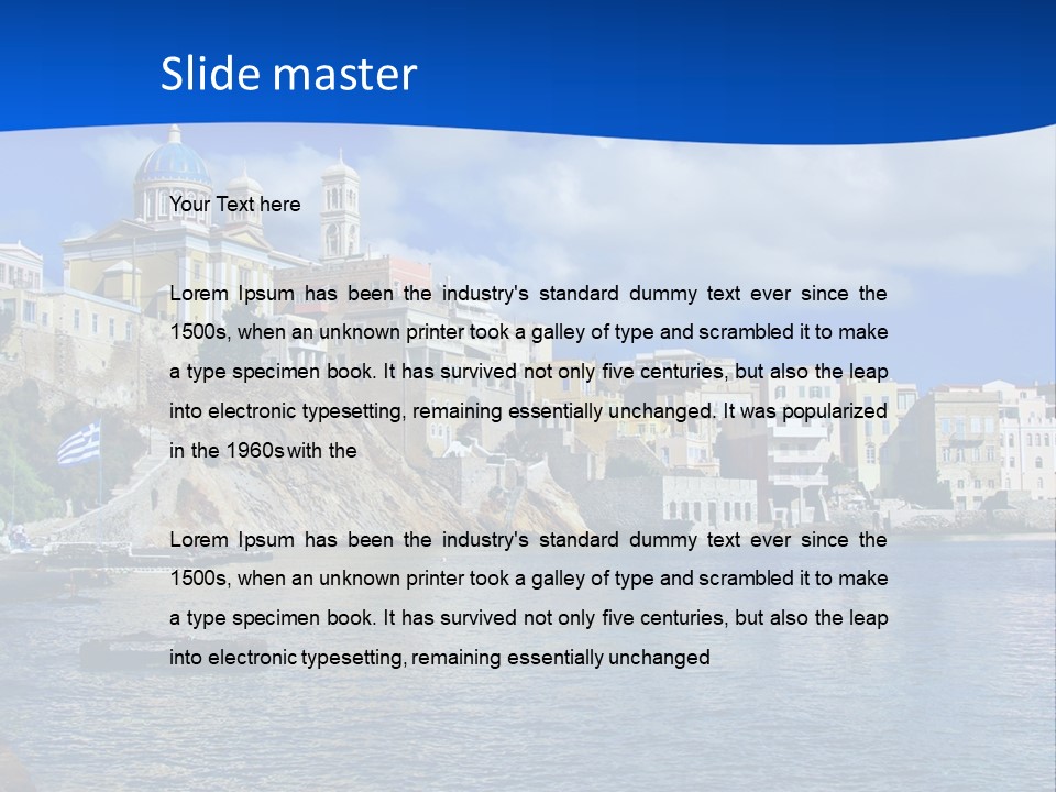 Flag People Vacations PowerPoint Template