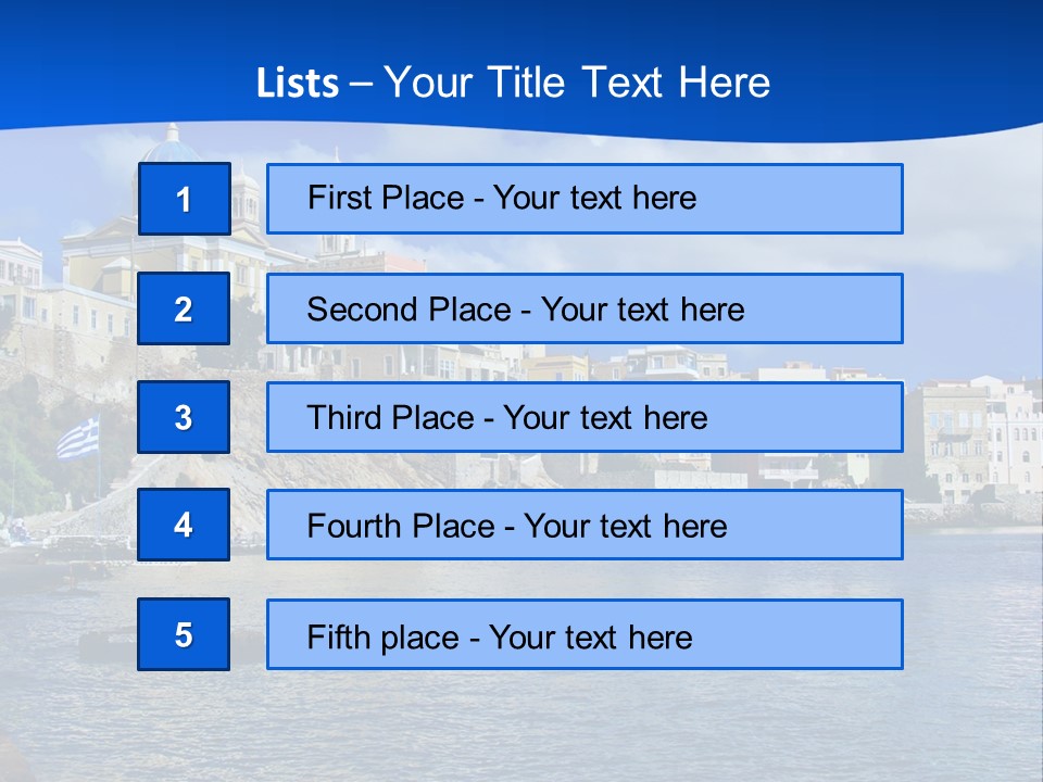 Flag People Vacations PowerPoint Template