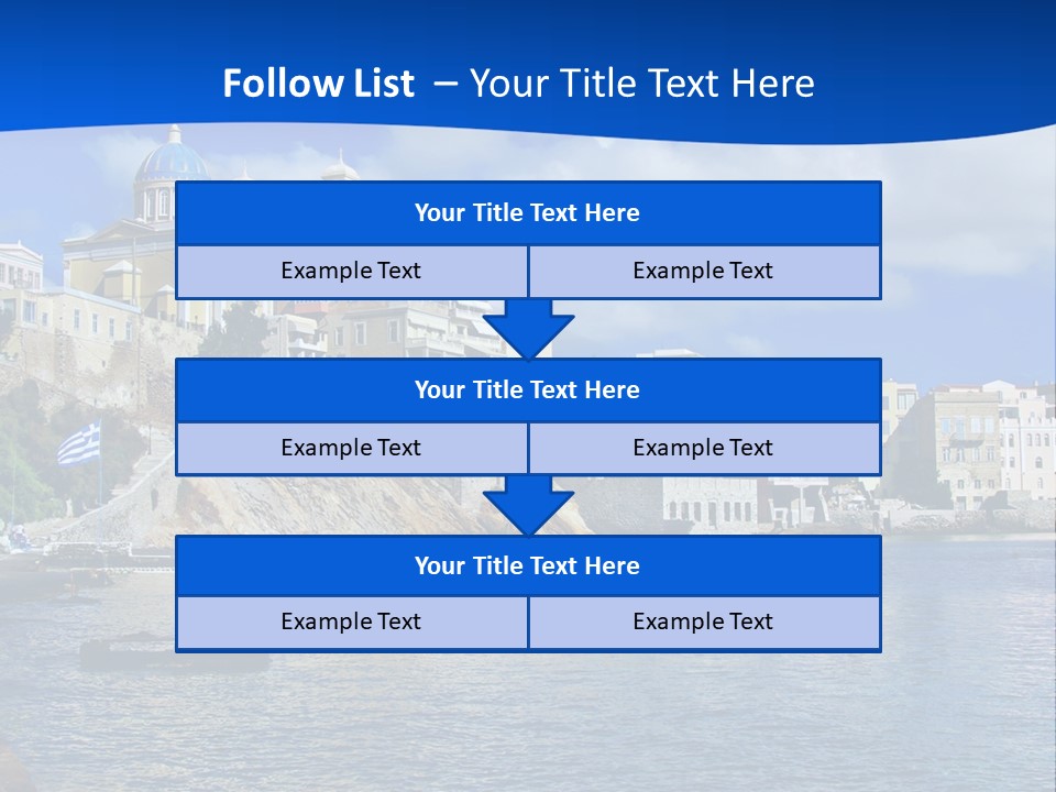 Flag People Vacations PowerPoint Template