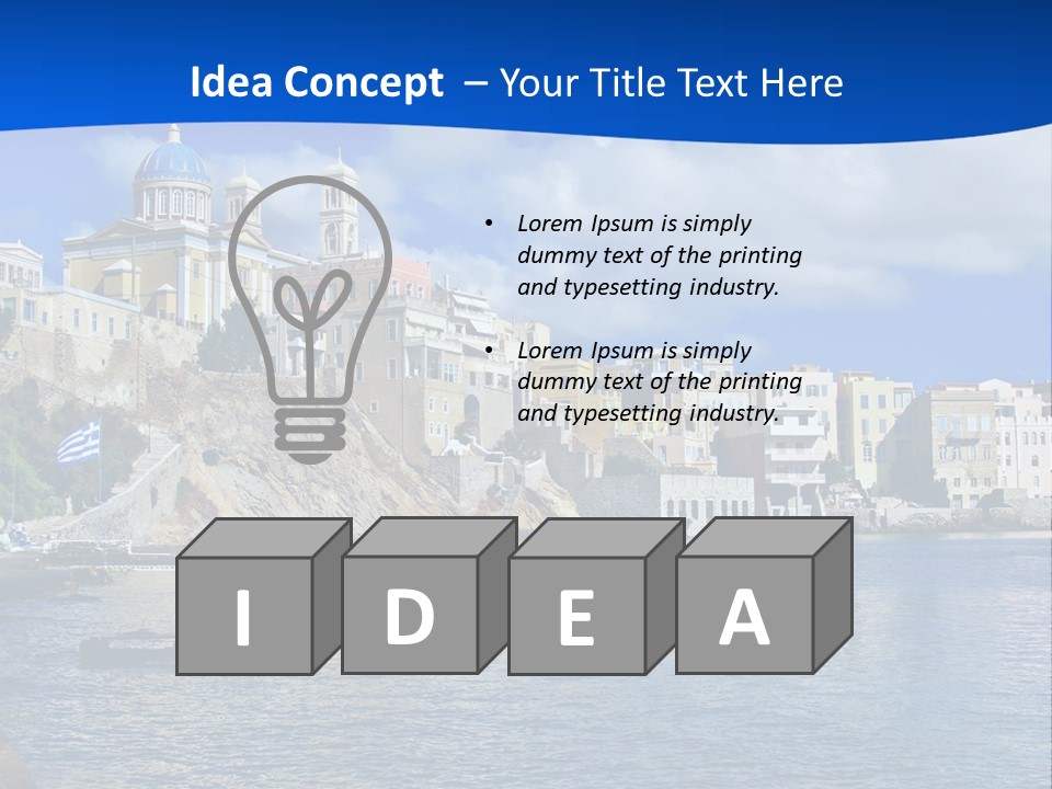 Flag People Vacations PowerPoint Template