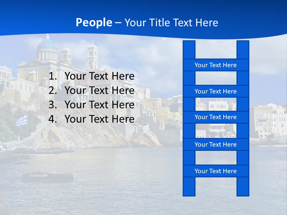 Flag People Vacations PowerPoint Template