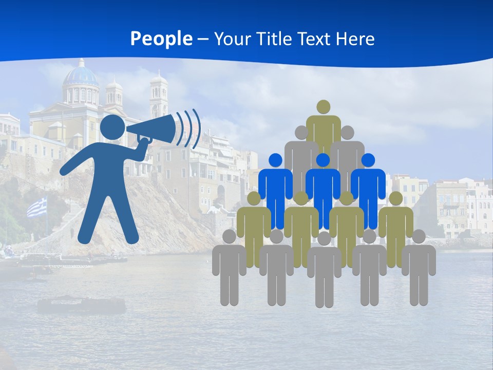 Flag People Vacations PowerPoint Template