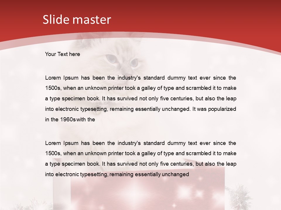 Fluffy Colour Snow PowerPoint Template