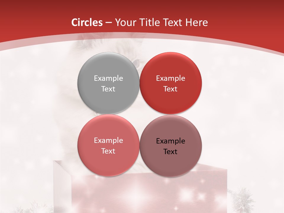 Fluffy Colour Snow PowerPoint Template