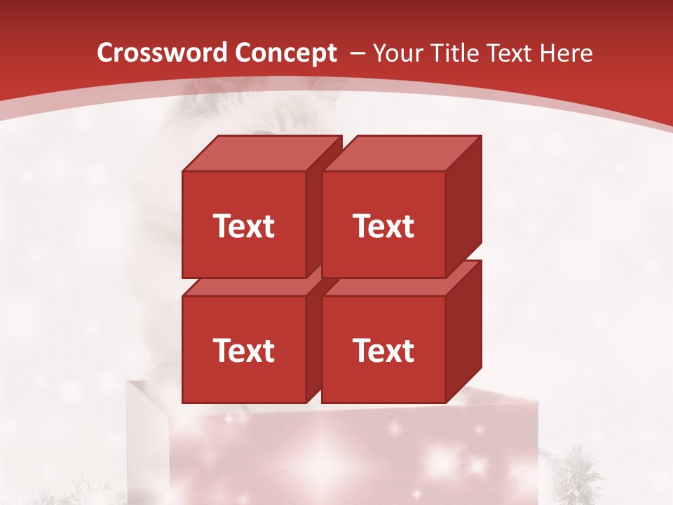 Fluffy Colour Snow PowerPoint Template