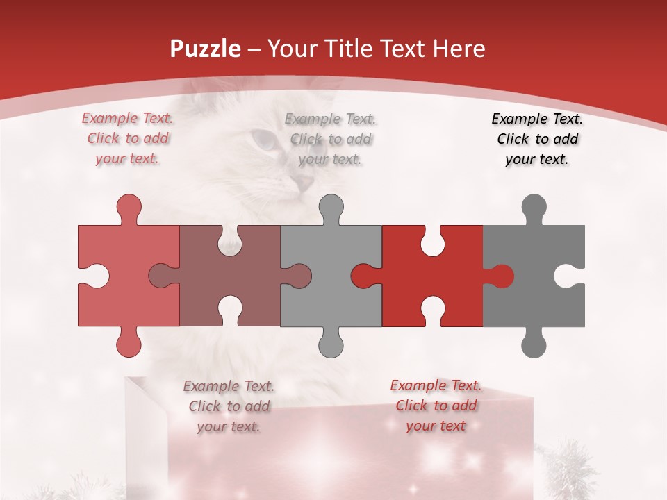 Fluffy Colour Snow PowerPoint Template