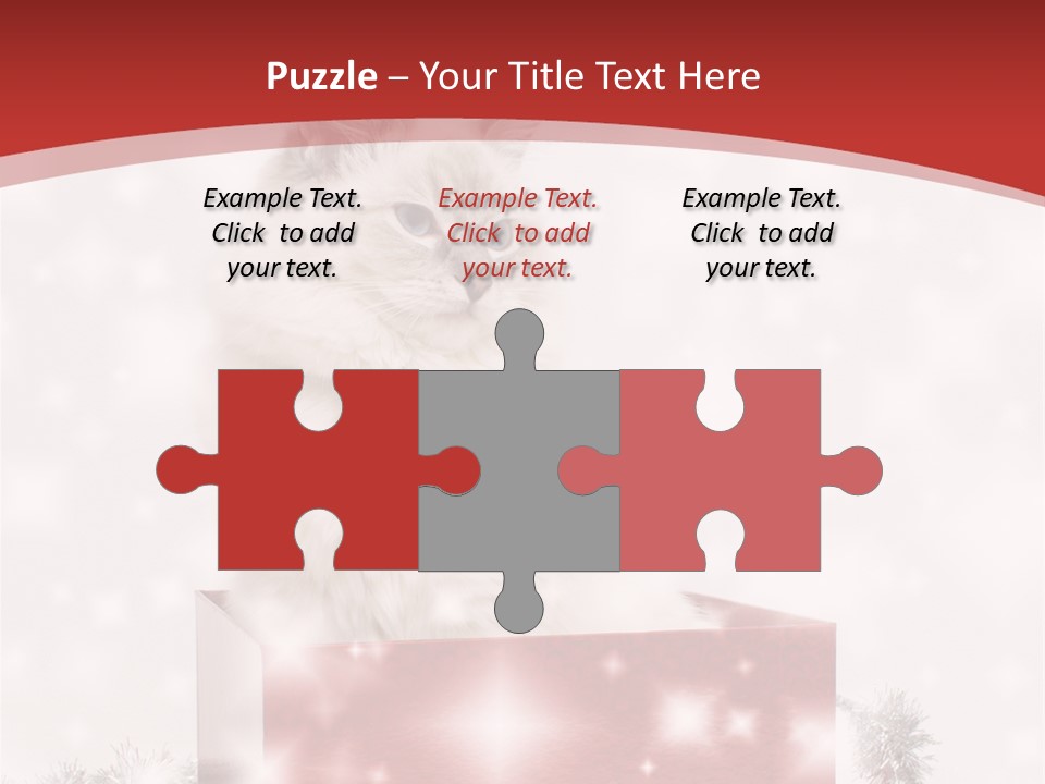 Fluffy Colour Snow PowerPoint Template