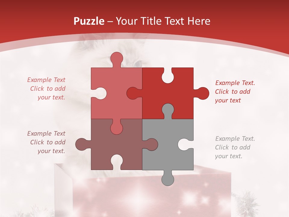 Fluffy Colour Snow PowerPoint Template