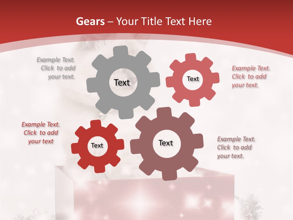 Fluffy Colour Snow PowerPoint Template