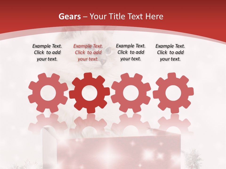 Fluffy Colour Snow PowerPoint Template