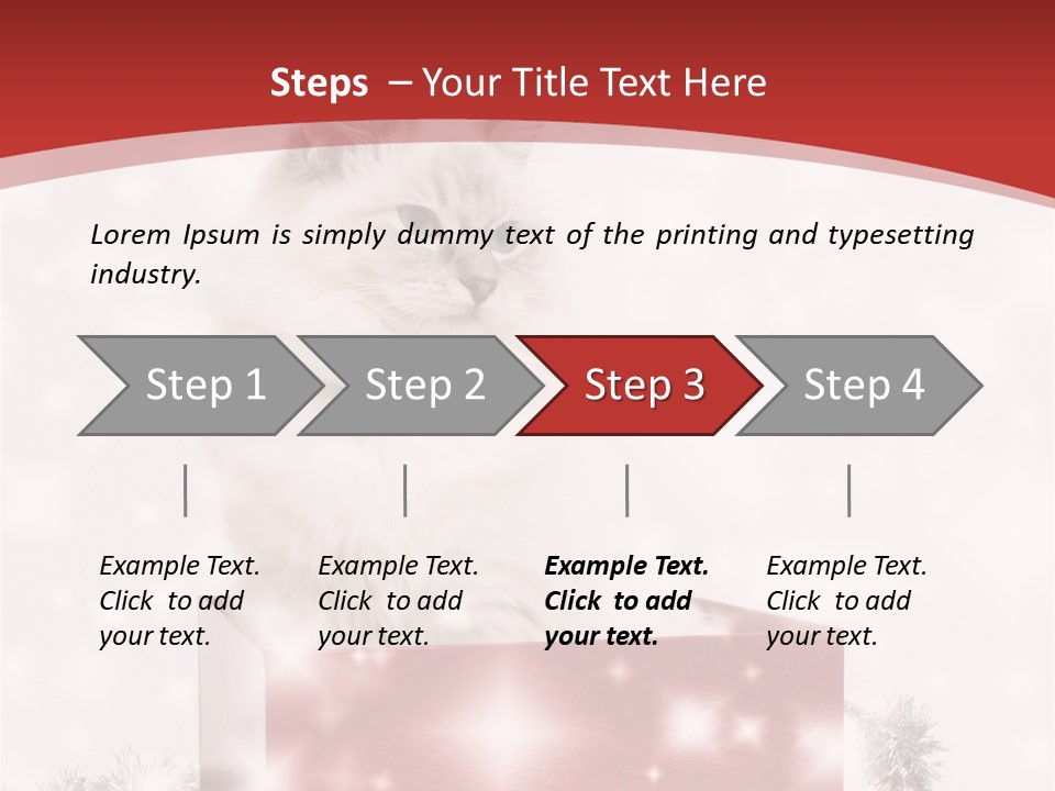 Fluffy Colour Snow PowerPoint Template
