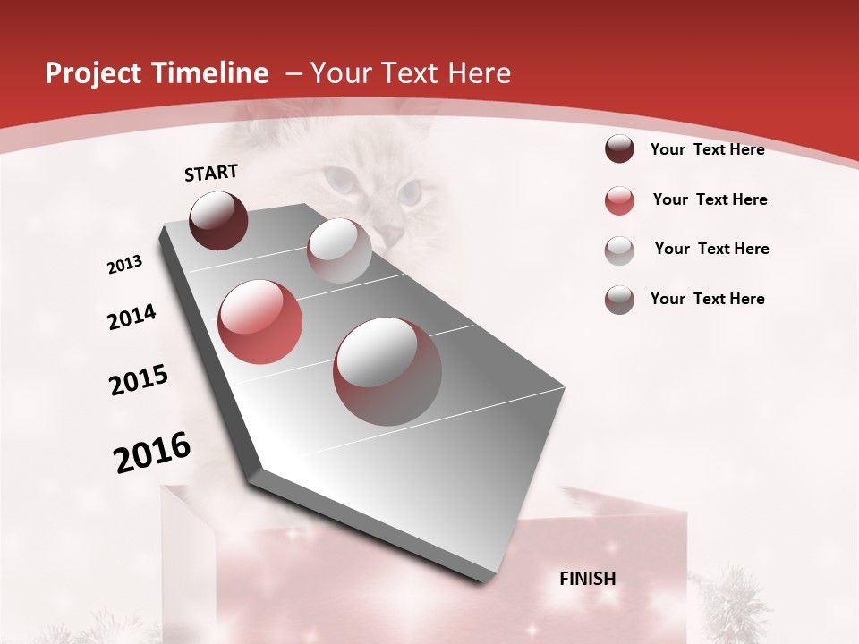 Fluffy Colour Snow PowerPoint Template