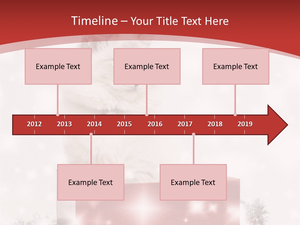 Fluffy Colour Snow PowerPoint Template