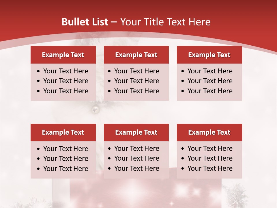 Fluffy Colour Snow PowerPoint Template