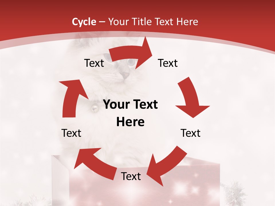 Fluffy Colour Snow PowerPoint Template