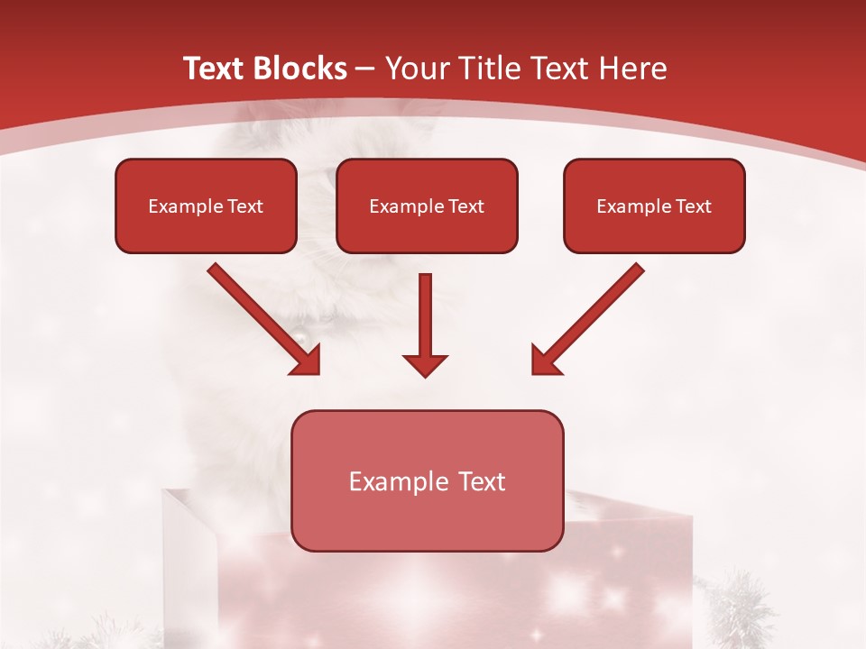Fluffy Colour Snow PowerPoint Template