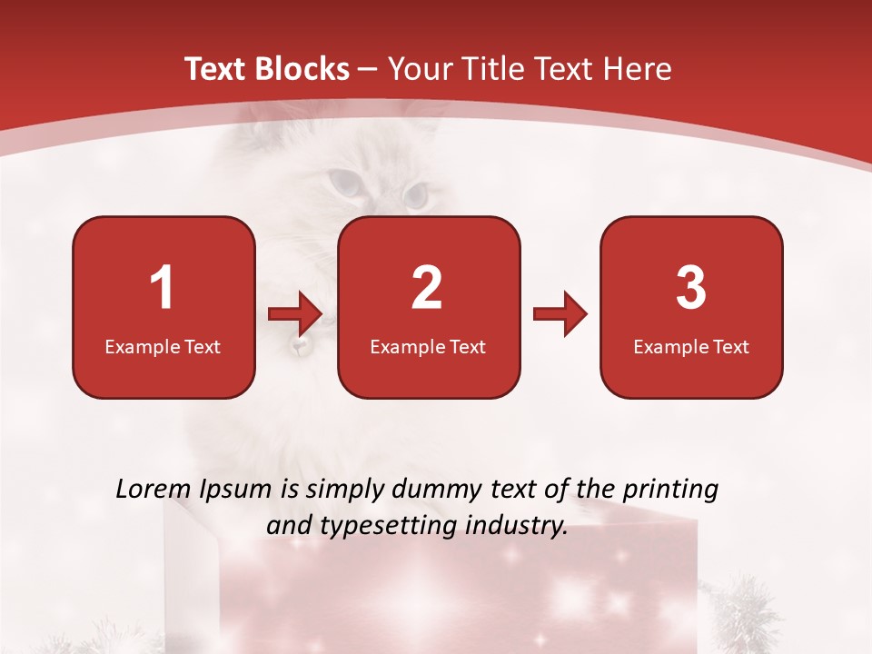 Fluffy Colour Snow PowerPoint Template