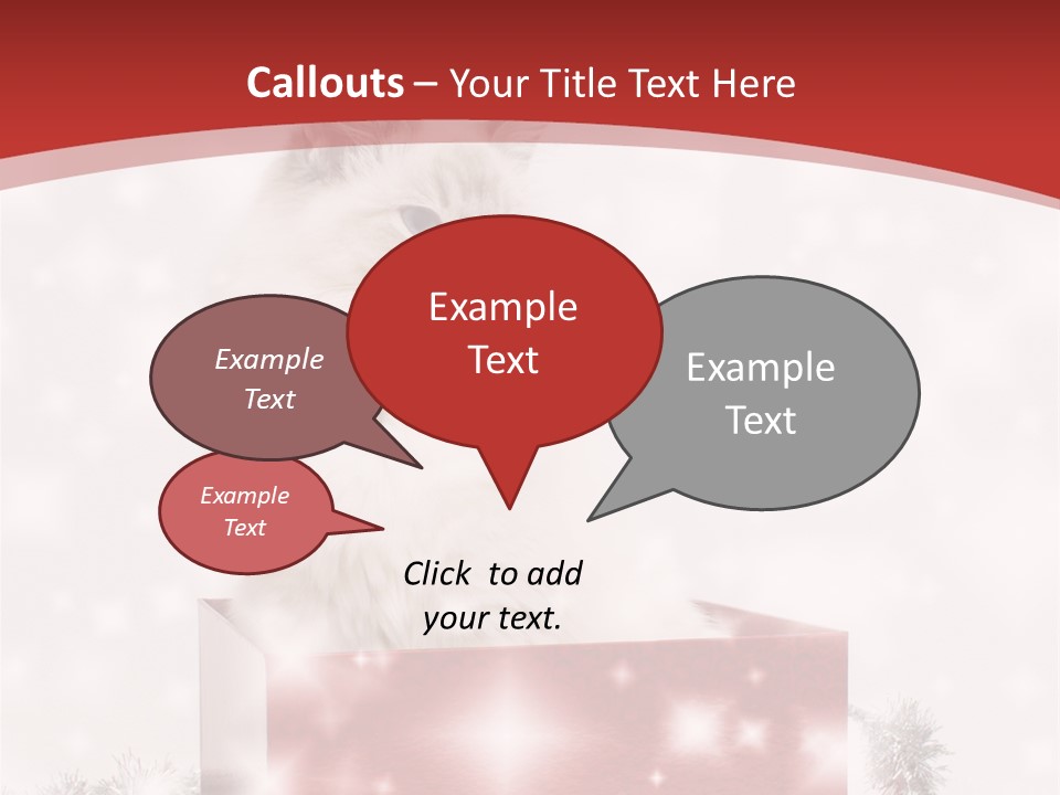 Fluffy Colour Snow PowerPoint Template