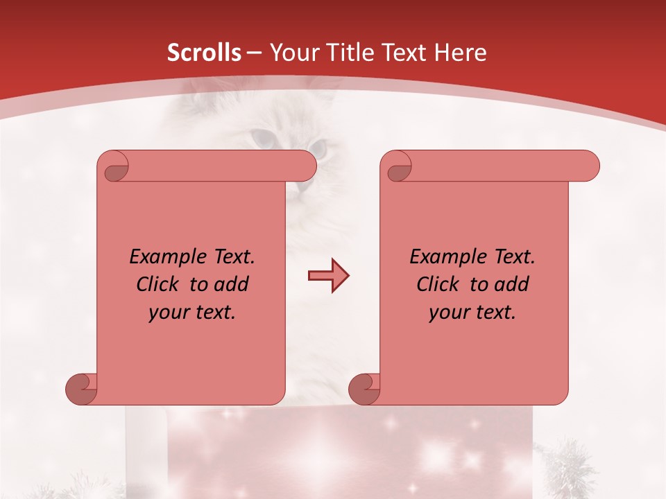 Fluffy Colour Snow PowerPoint Template