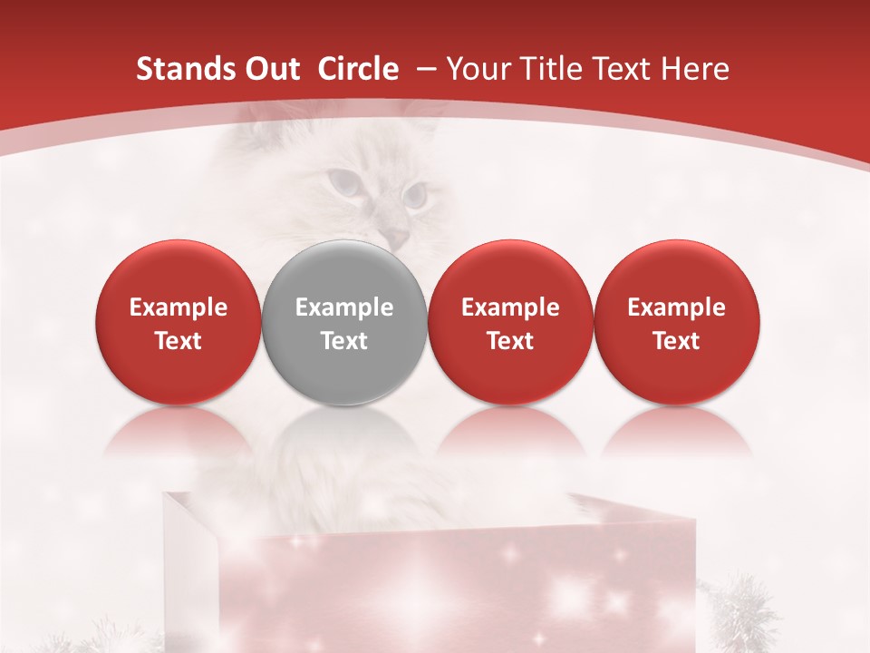 Fluffy Colour Snow PowerPoint Template