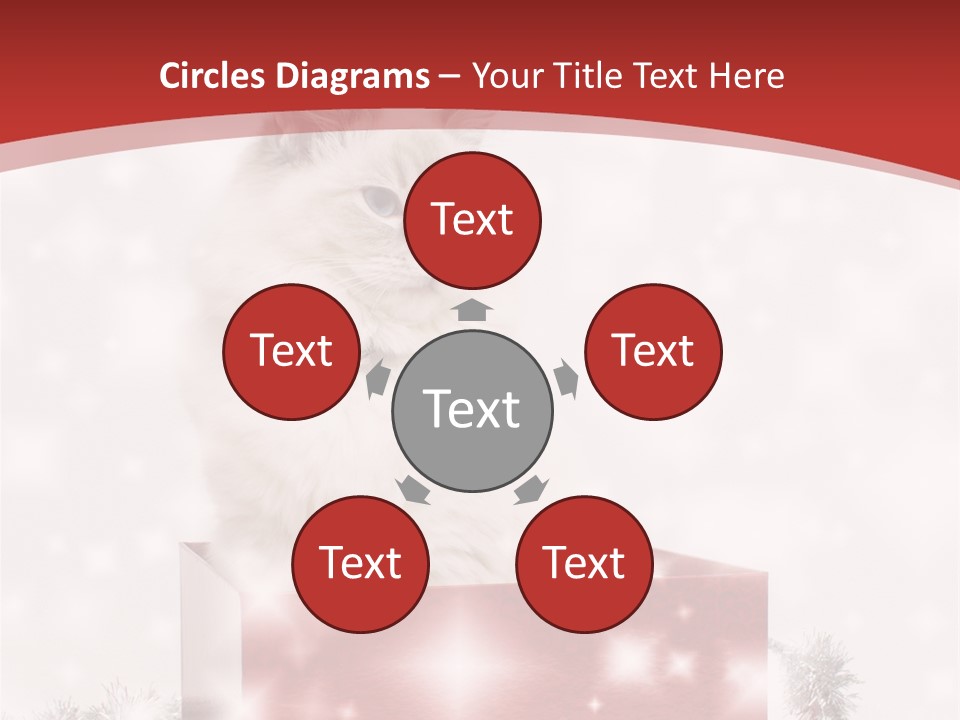 Fluffy Colour Snow PowerPoint Template