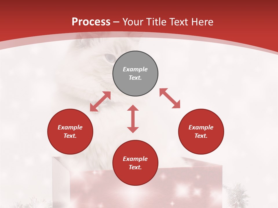 Fluffy Colour Snow PowerPoint Template