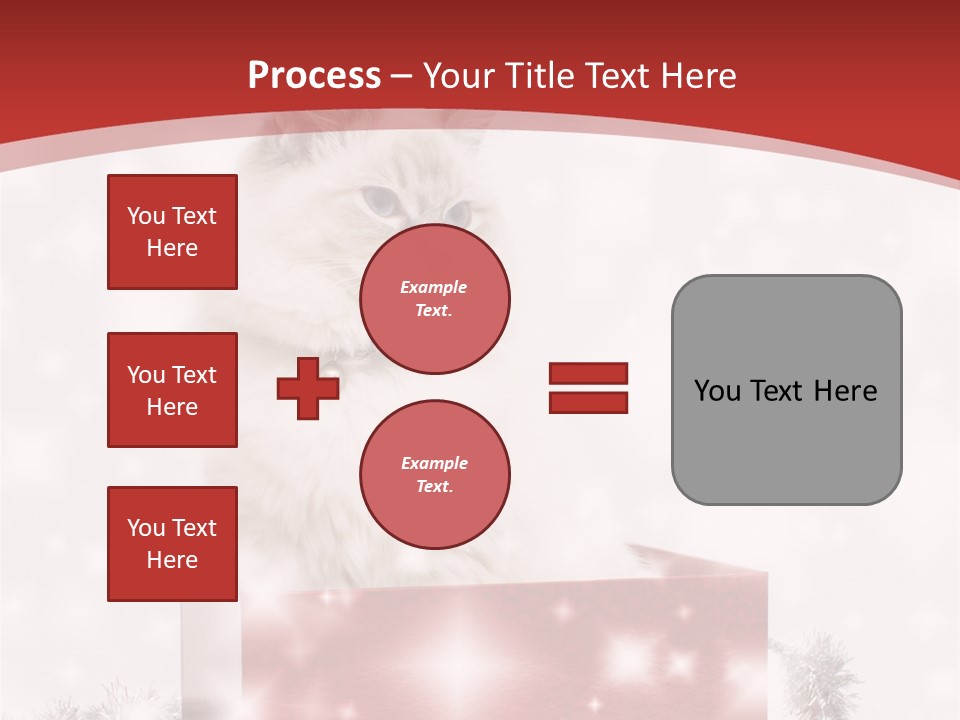 Fluffy Colour Snow PowerPoint Template