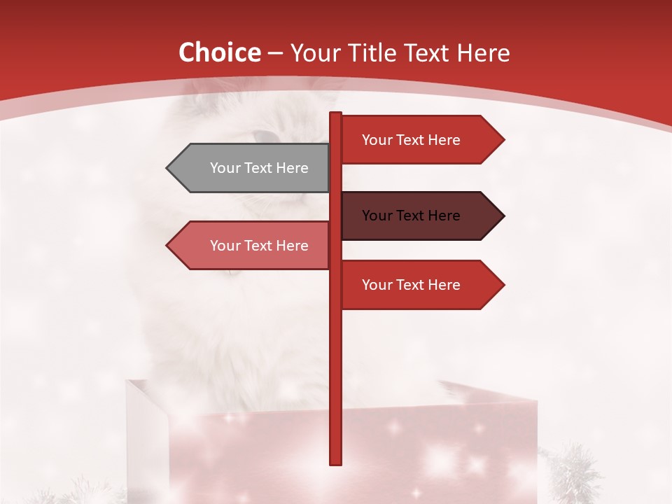 Fluffy Colour Snow PowerPoint Template